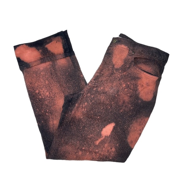 Black Reverse Tie Dye Stretch Jeans - Picture 1 of 10
